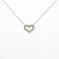 【リメイク】K18YG ハート ダイヤモンドネックレス