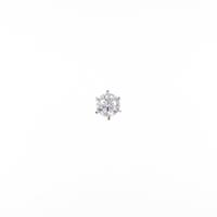 【リメイク】プラチナダイヤモンドピアス 片耳 0．379ct・G・SI2・VG