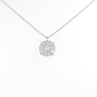 【リメイク】K18WG ダイヤモンドネックレス