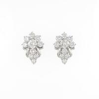 K14WG ダイヤモンドピアス