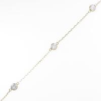 【リメイク】K18YG ダイヤモンドブレスレット