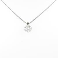 プラチナダイヤモンドネックレス 0．814ct・H・SI2・VG
