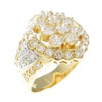 K18YG／PT ダイヤモンドリング