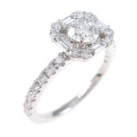 K18PG／プラチナダイヤモンドリング 0．30ct・E・VS2・3EXT・H＆C