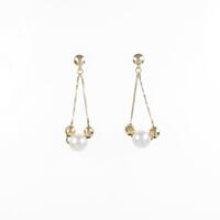 K18YG アコヤパールピアス