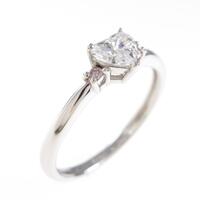 プラチナダイヤモンドリング 0．233ct・F・SI1・ハートシェイプ