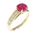 K18YG ルビーリング