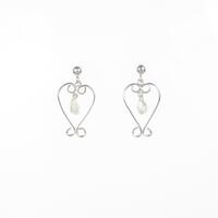 K18WG ダイヤモンドピアス