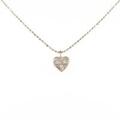 K10PG ハート ダイヤモンドネックレス
