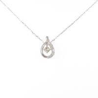 K10WG ダイヤモンドネックレス