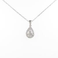 K18WG ダイヤモンドネックレス