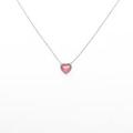 K18WG ハート トルマリンネックレス