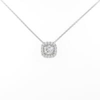 【リメイク】プラチナダイヤモンドネックレス 0．327ct・F・VS2・GOOD