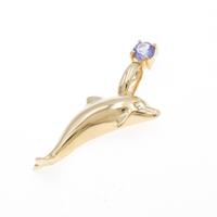 K18YG ドルフィン タンザナイトペンダント