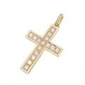 K18YG クロス ダイヤモンドペンダント