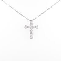 PT クロス ダイヤモンドネックレス