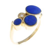 K18YG ラピスラズリリング