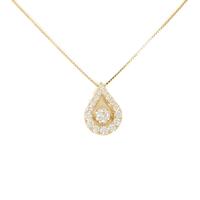 【新品】K18YG ダイヤモンドネックレス 0．330ct・E・SI2・GOOD