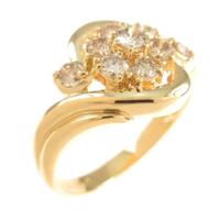 K18YG ダイヤモンドリング