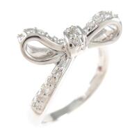 サマンサティアラ リボン ダイヤモンドリング