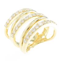 K18YG ダイヤモンドリング