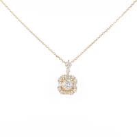 【新品】K18YG ダイヤモンドネックレス 0．227ct・G・VS1・GOOD