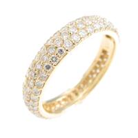 K18YG フルエタニティ パヴェ ダイヤモンドリング