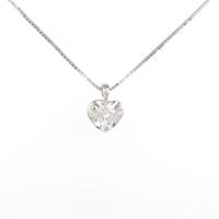 PT ハート ダイヤモンドネックレス
