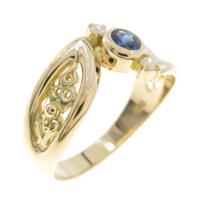 K18YG サファイヤリング