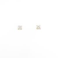 【リメイク】K18YG ソリティア ダイヤモンドピアス