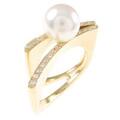 K18YG アコヤパールリング
