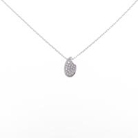 K18WG ダイヤモンドネックレス