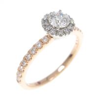 4゜C ダイヤモンドリング 0．275ct・F・VS2・3EXT・H＆C