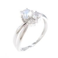 K14WG ムーンストーンリング