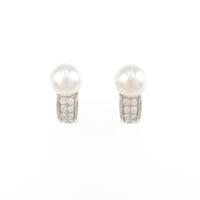 ブルガリ アコヤパールイヤリング