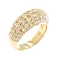 K18YG パヴェ ダイヤモンドリング