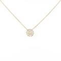 【リメイク】K18YG フラワー ダイヤモンドネックレス