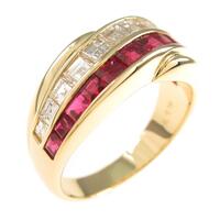 K18YG ルビーリング