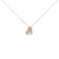 750PG ハート ダイヤモンドネックレス