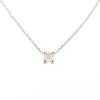 カルティエ Cセッティング ネックレス 0．23ct・F・VVS1・EXT