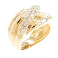 K18YG ダイヤモンドリング