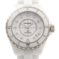 シャネル H1629 J12 38mmセラミック・12P 自動巻