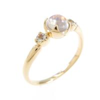 K18YG ムーンストーンリング