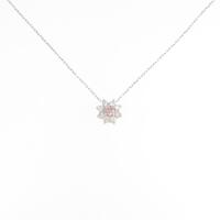 【リメイク】プラチナダイヤモンドネックレス 0．046ct・FIPP・SI2