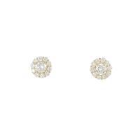 K18YG ダイヤモンドピアス 0．310ct・0．313ct・G?H・SI2・VG?GOOD