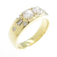 K18YG ダイヤモンドリング