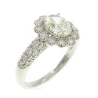 プラチナダイヤモンドリング 0．715ct・VLY・SI1・オーバルカット