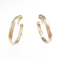 カルティエ トリニティ フープ イヤリング