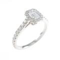 ティファニー ソレスト エメラルドカット リング 0．19ct