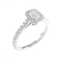 ティファニー ソレスト エメラルドカット リング 0．19ct